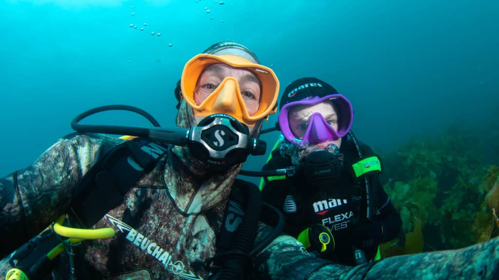 Family diving