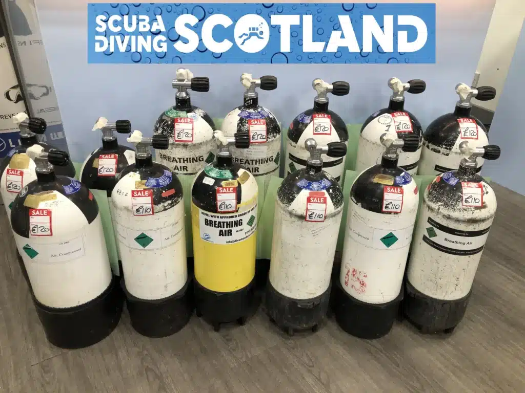 Scuba tanks from Scotland